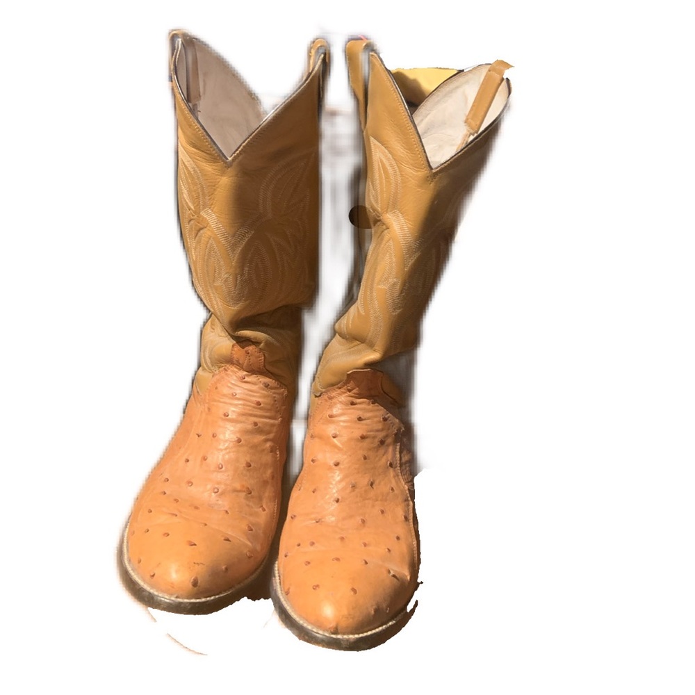 COPY - Cowtown Boots Mens Size 12 Ostrich